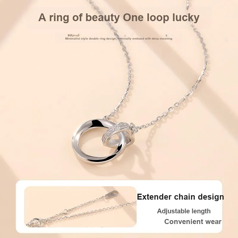 LAOYINJIANG S925 Silver Collarbone Chain Necklace Women's-4