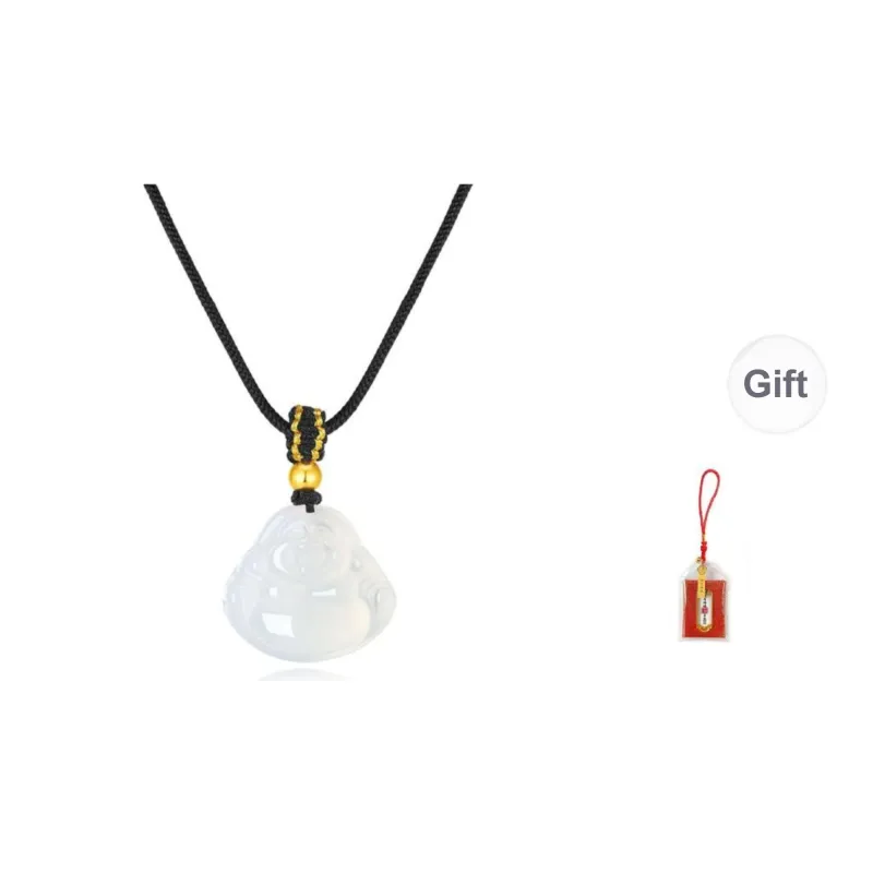 LUXLINE Natural Chalcedony Necklaces Unisex-5