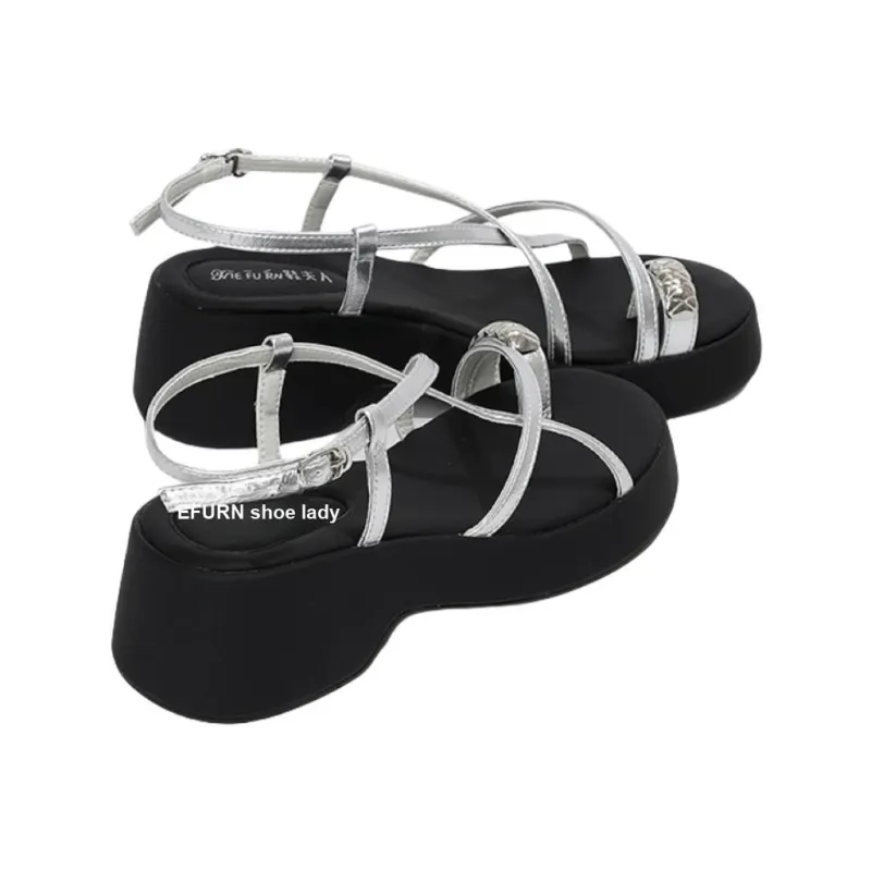 Shoe Lady One Strap Sandals 5.5 Women's-6