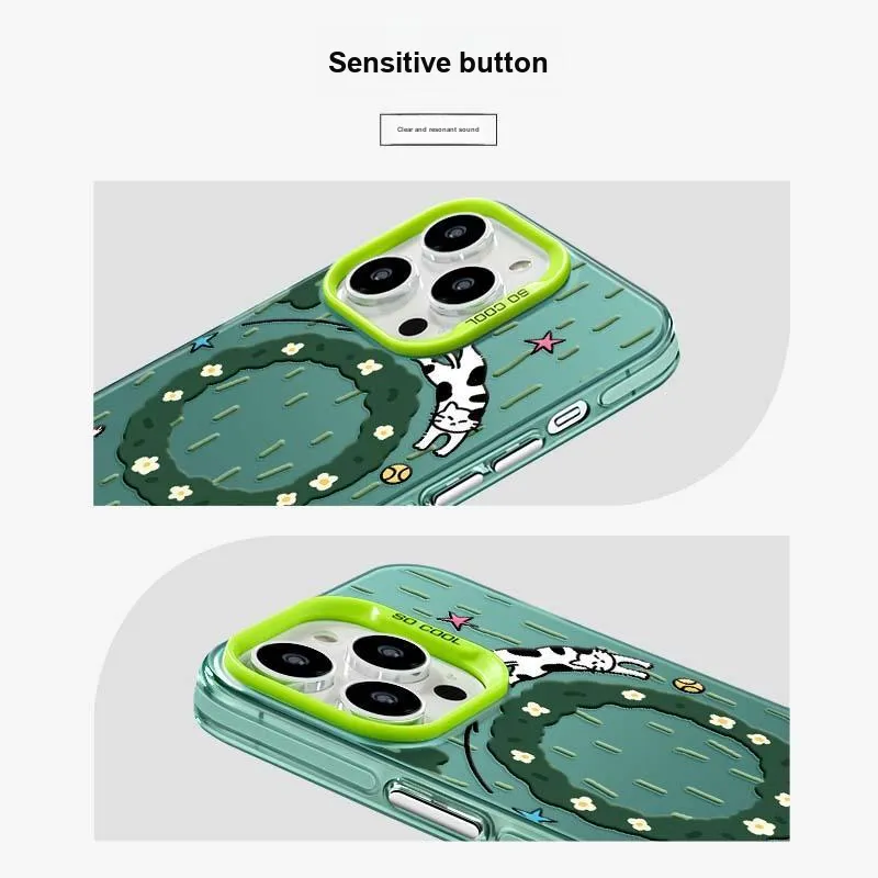 Marsfield TPU Material Impact Resistant Phone Cases Compatible With Apple 16/15/14/13/12/Pro/Mac Cute Style-4