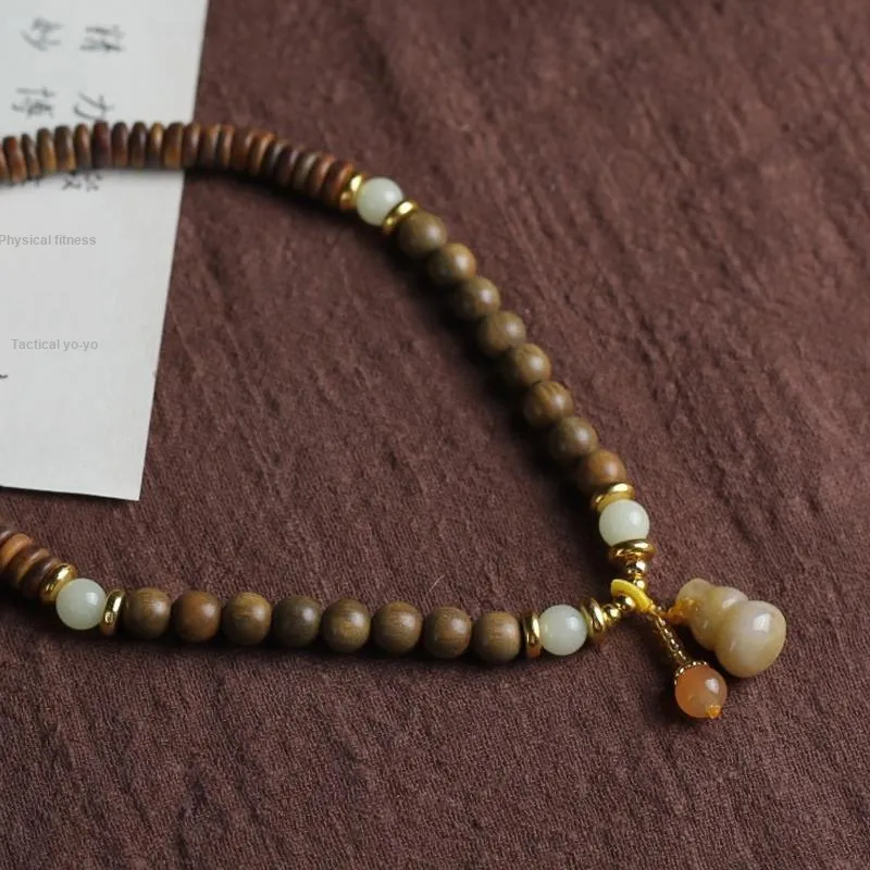 DVNRR Green Sandalwood Wooden Bracelets Unisex-4