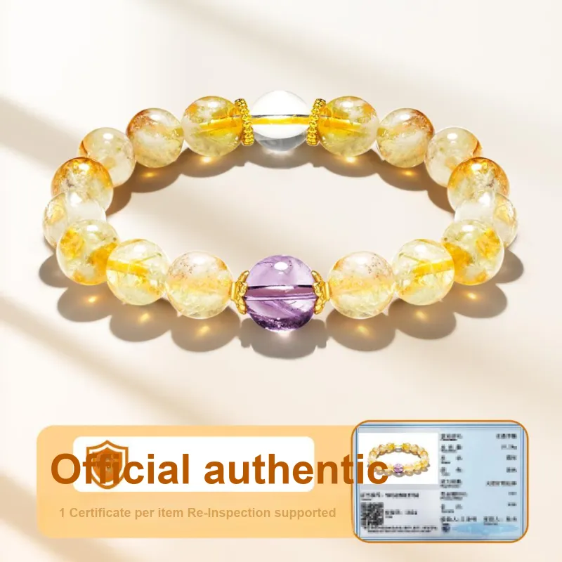 Jodie&Kevin Natural Citrine Bracelets Unisex-9