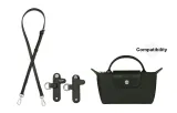 Adjustment Shoulder Strap 94-114cm+Free Perforated (Forest Green Silver-Tone Buckle)