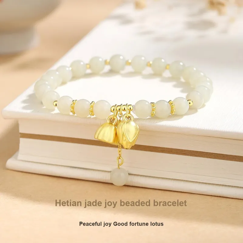 VANA Hetian Jade Pale Greenish White Jade Women's-1
