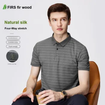 FIRS Polo Shirts Men Gray
