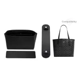 [Three-Piece Set]Black Silver Shoulder Pads+Storage Liner+Bottom Pad