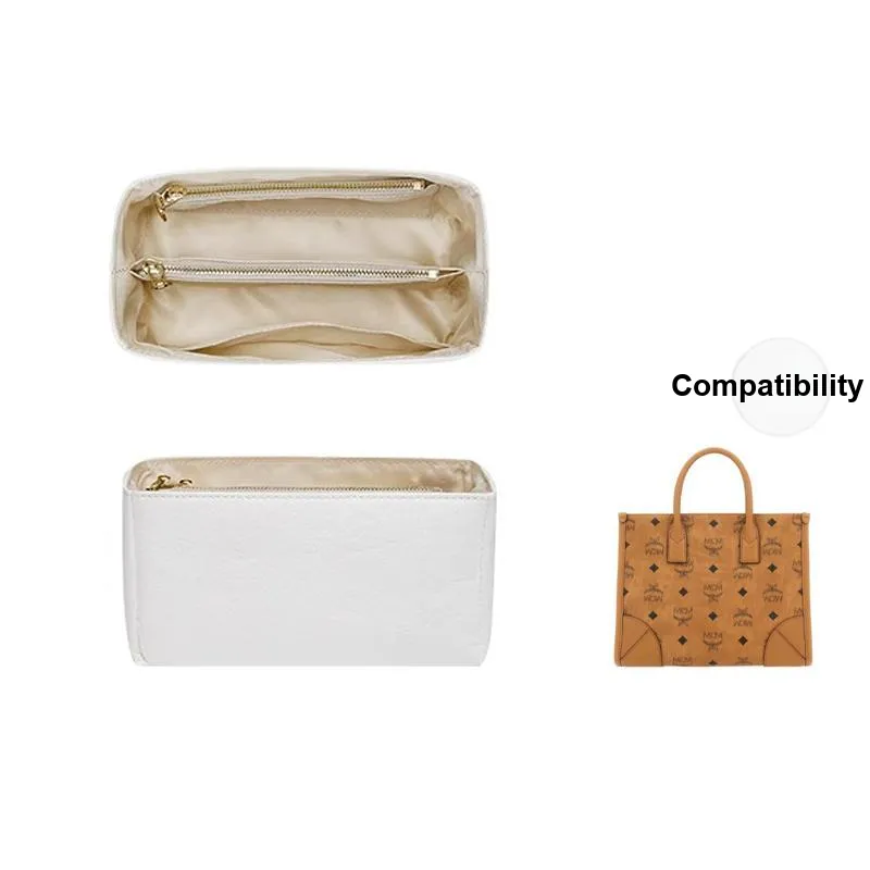 DuPont Paper Water-Resistant Compartment Storage Bag Accessories Women's White/Multicolor