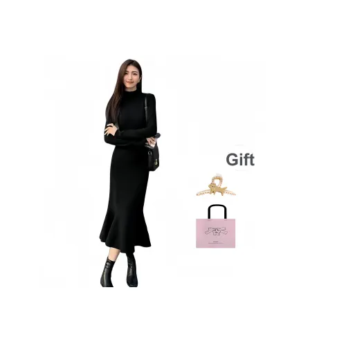 EVPGB Длинное платье с длинными рукавами женское