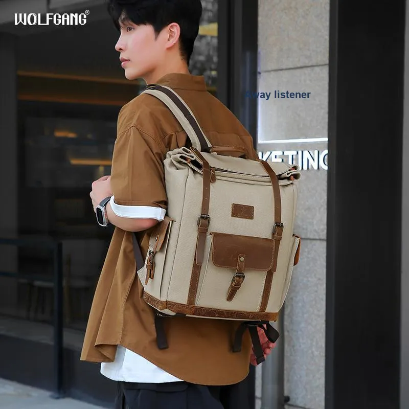 WOLFGANG Double Shoulder Camera Bag Waterproof Canvas-3