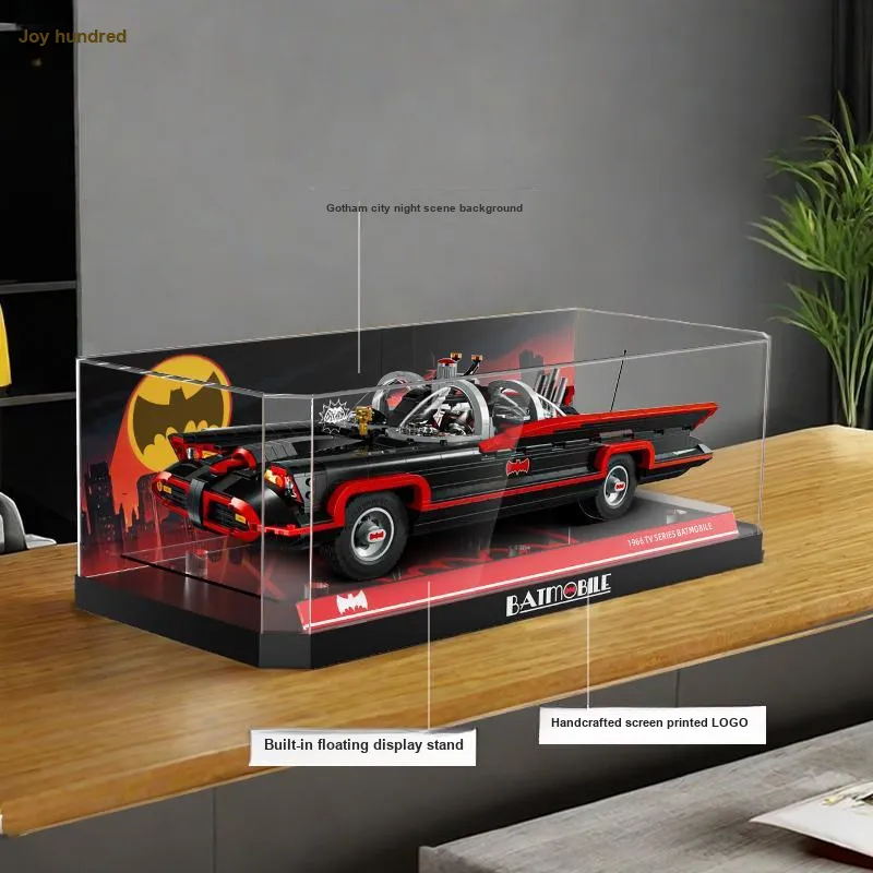 LIGHT YOUR BRICKS Batman Collection Building Block 76328 Classic TV Series Batmobile Storage Box Model Accessories-1