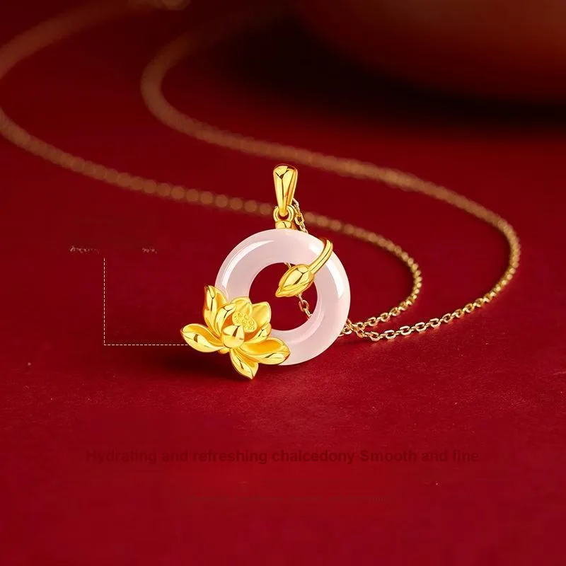 Lang Wind S925 Silver Necklaces Women's-3