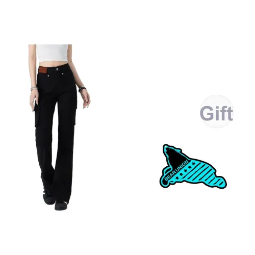 BEAR UNION Черные Женские Джинсы