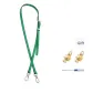 Silver Modified Buckle+Green Long Strap