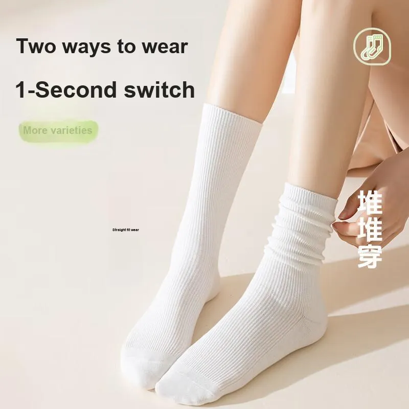 MADALLO Mid Calf Socks Women's 6 Pack-3