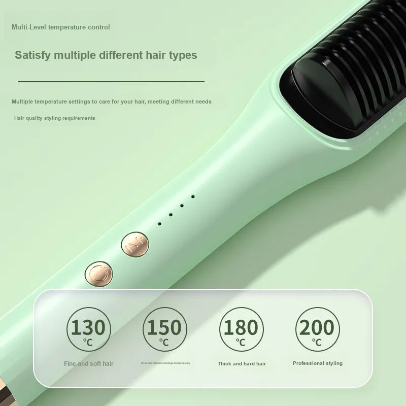 Love Of Wormwood Negative Ion Convenient And Practical Hair Straightening Brush Hair Friendly-2