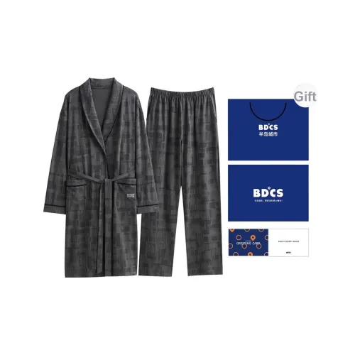 Peninsula City Пижамный комплект Мужской Элегантный Серый