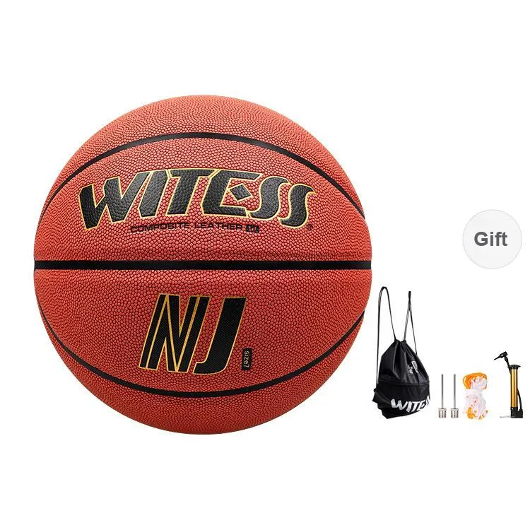 WITESS PU Basketball LA766 Brick Red Size 7 Ball Training Unisex-15