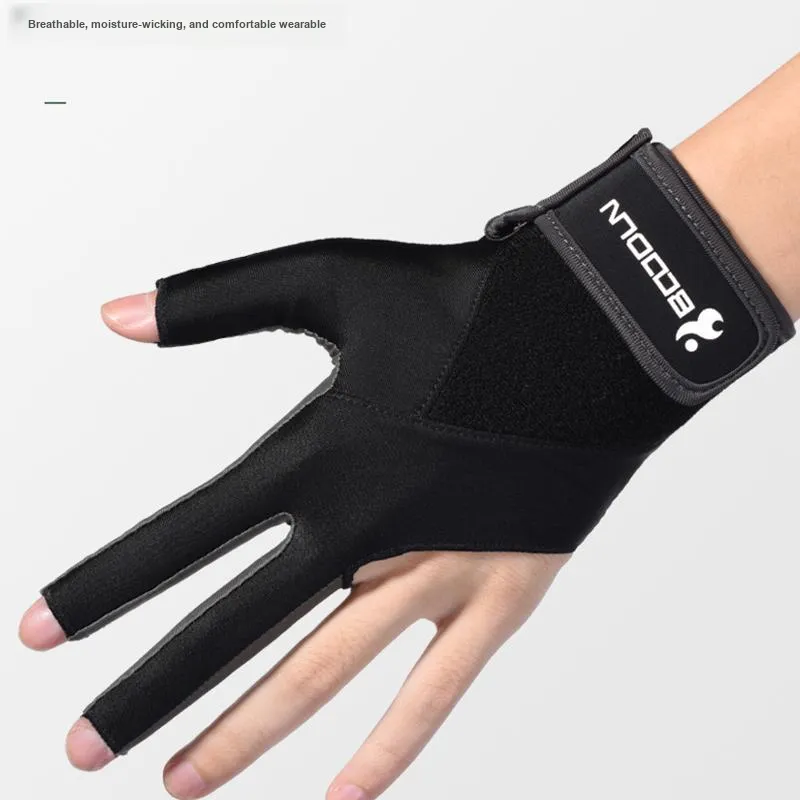 BOODUN Billiards Three Finger Gloves High Elasticity Lycra 1 Pack Left Hand-22