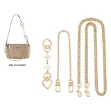 [White Four-Leaf Clover Three-Piece Set]Extender Chain 15cm+Decorative Chain 40cm+Long Chain 40cm