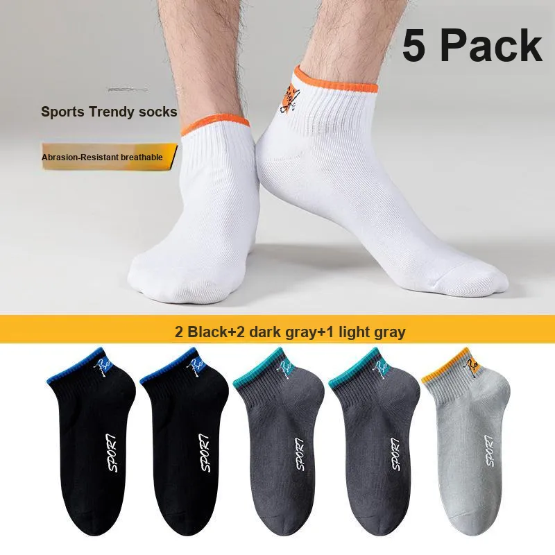 Cotton Gene No Show Socks Men's 5 Pack-5