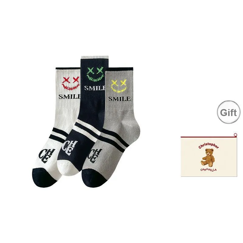 Caramella Mid-Calf Socks Men's Shopping Bag Combo Set-16
