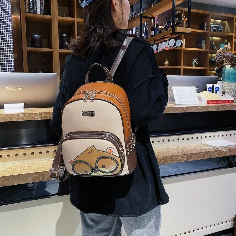 North Pack PU Backpack Women's Coffee-4