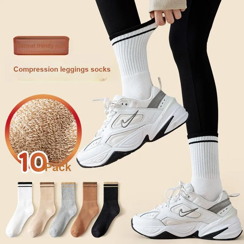 MIIOW Trend Party Series Mid Calf Socks Women's Shopping Bag 5 Pack-1