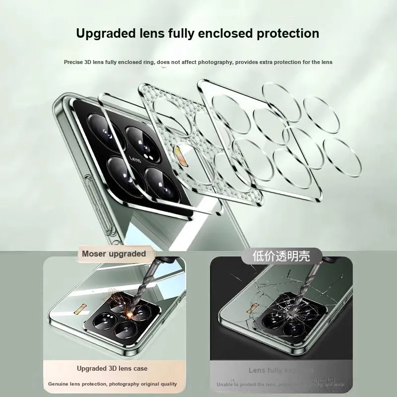Msvii TPU Material Transparent Silicone Protective Case Phone Cases Compatibility Xiaomi 15 Pro/Xiaomi 14 Pro-2
