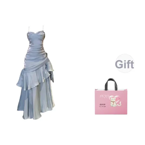 SKYA Slip Платье Женское Туманный Лед Синий