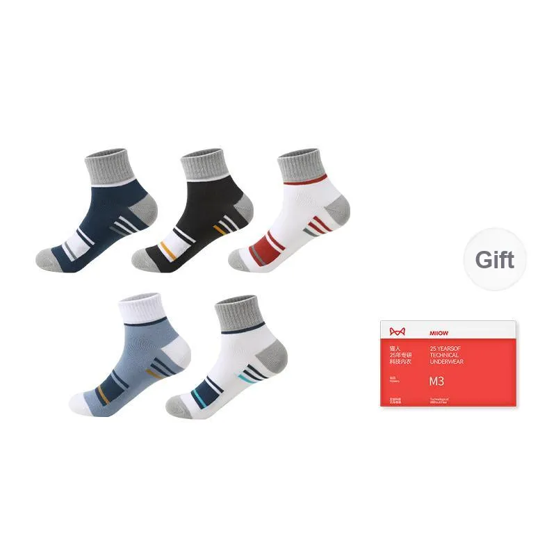 MIIOW Mid Calf Socks Men's Combo Set-11