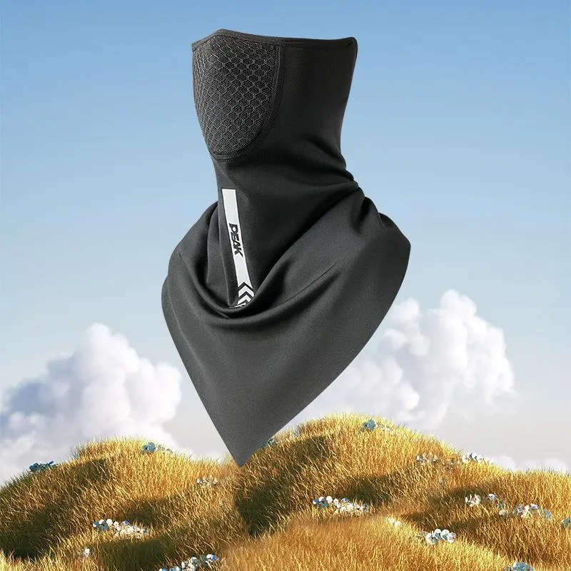 PEAK Riding Equipment Face Masks Outdoor Unisex Polyester Black-2