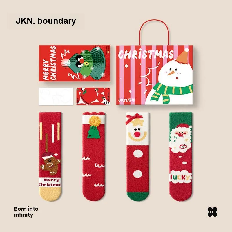 JKN Mid Calf Socks Unisex 4 Pack-7
