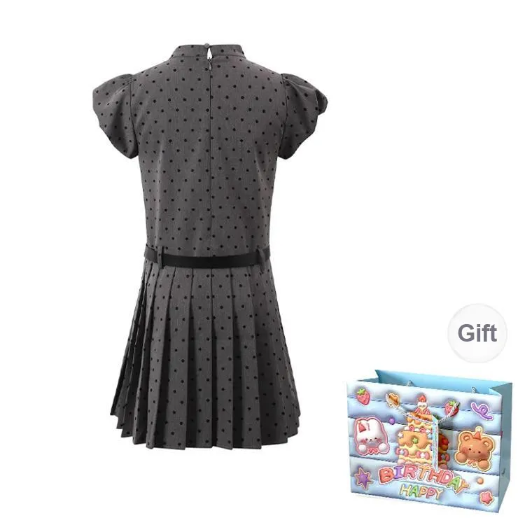 QUIET ANGEL Short Sleeved Dress Women's Dark Gray-1