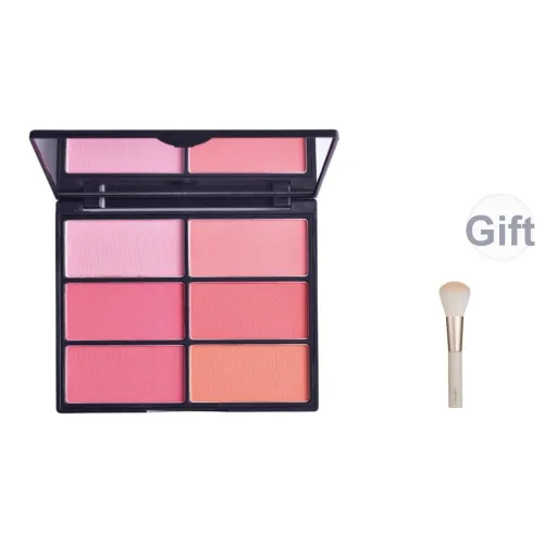 CAR MELA CARMELA Профессиональный Six Цвет Румяна Palette One Лоток Многофункциональный 6 Цвета