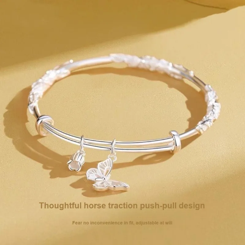 Lindian 999 Fine Silver Sterling Silver Bracelets Women's-1