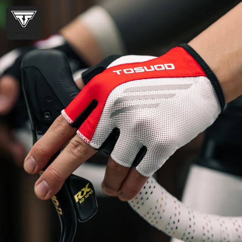 TOSUOD Cycling Gear Cycling Half finger Gloves Outdoor Sports Unisex-4