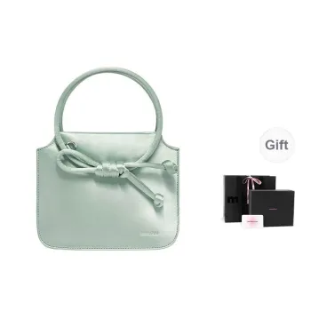 Muuluu Fabric Spring Green One Shoulder Handbags Small Size Women's Jade Color/Lustrous Gray