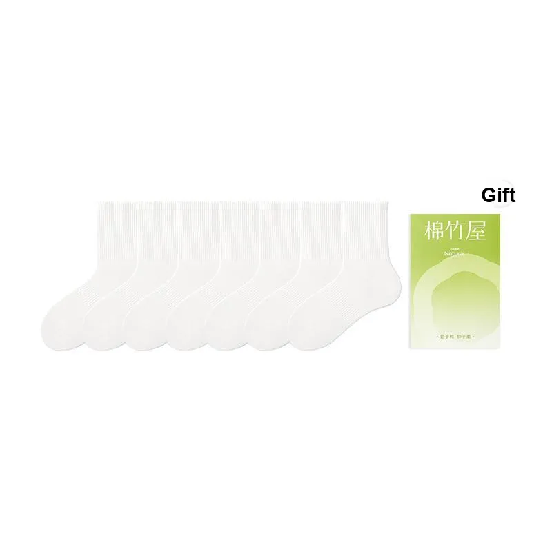 B&C.Room Mid Calf Socks Unisex Shopping Bag 7 Pack-0