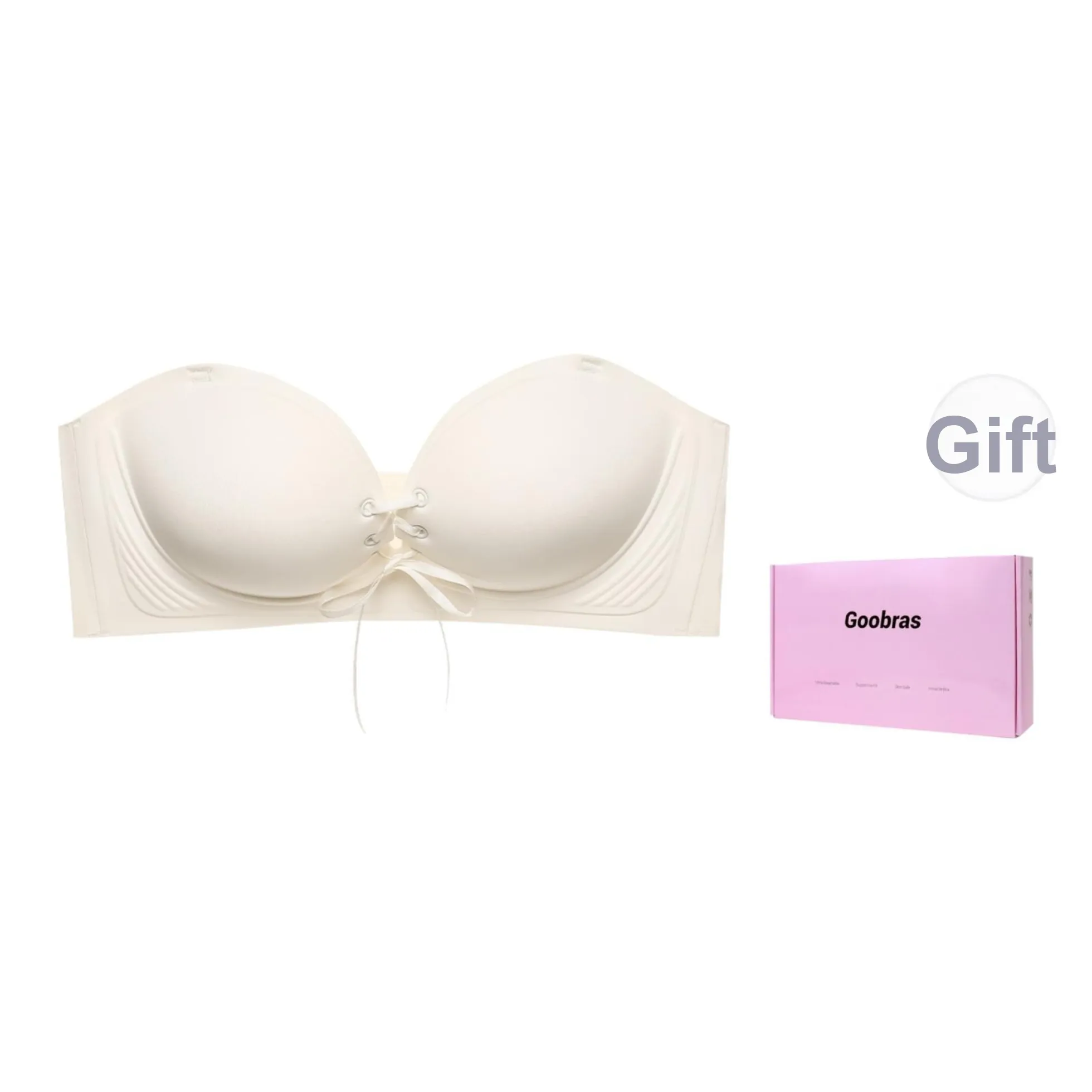 Goobras Без бретестный бюстгальтер для женщин