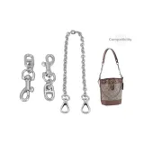 Silver Pig Nose 7cm*2+Silver Plate Buckle Decorative Chain 35cm