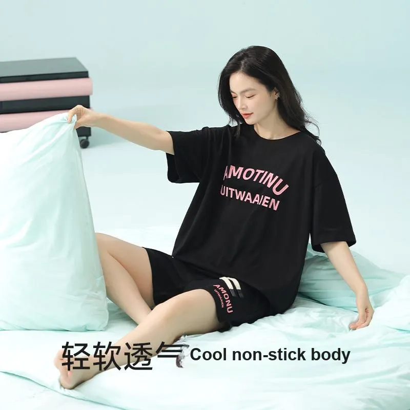 XIAFENYAN Pajama Set Women's Black-4