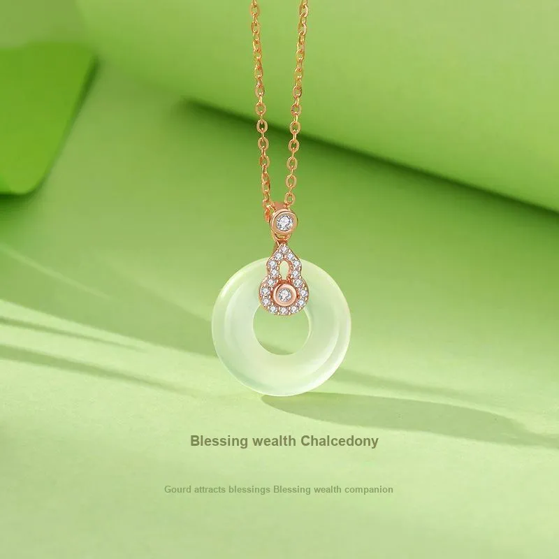 Shang Qianyi Chalcedony Necklaces Women's-4