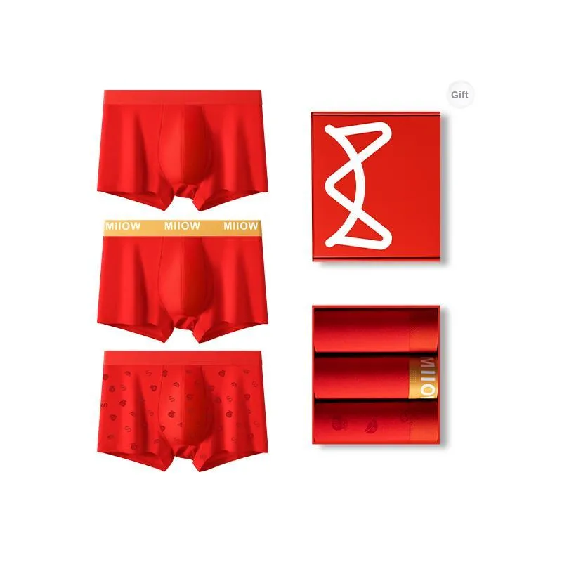 MIIOW Boxer Briefs Men's Box 3 Pack-7