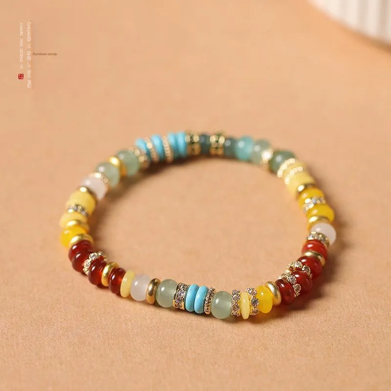 Kowloonko Colored Glaze Bracelets Unisex-3