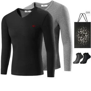 SEPTWOLVES Thermal Tops Men's 2 Pack+Shopping Bag