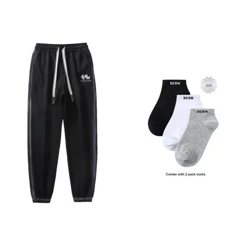 SCRM Штаны с манжетами Повседневные брюки Весна Лето Осень And Зима Унисекс