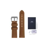 Brown Silver-Tone Buckle