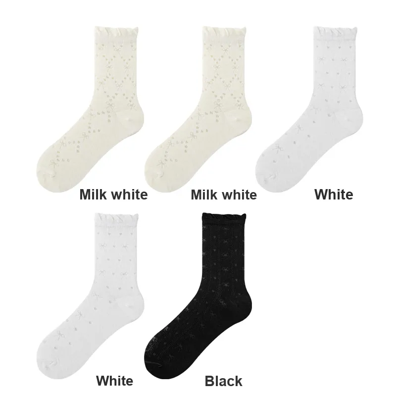 H YXIANG Mid Calf Socks Women's Combo Set-21