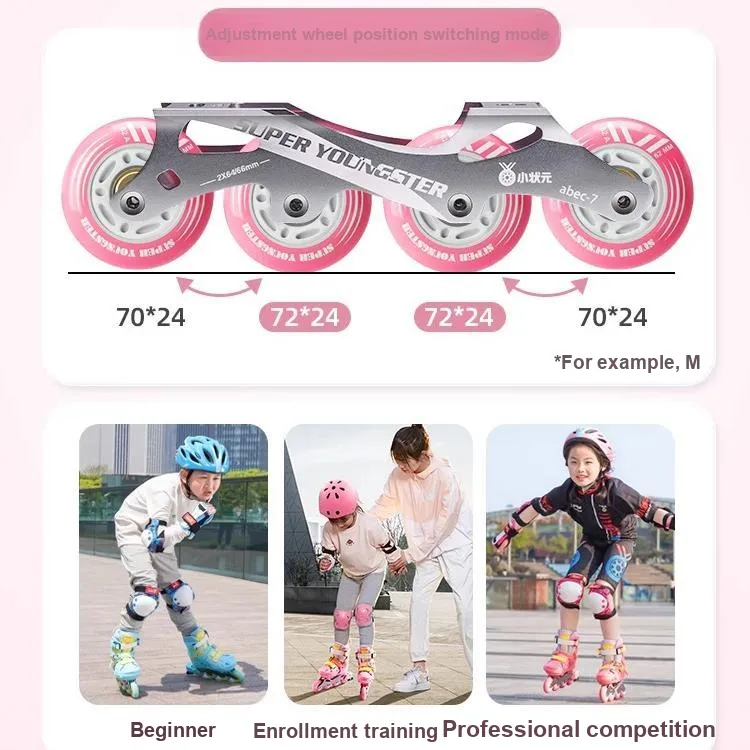 Papaison Inline Skates Ice Skates Roller Skates And Rollerblades Aluminum Alloy PU PP Casual Shopping Kids'-2