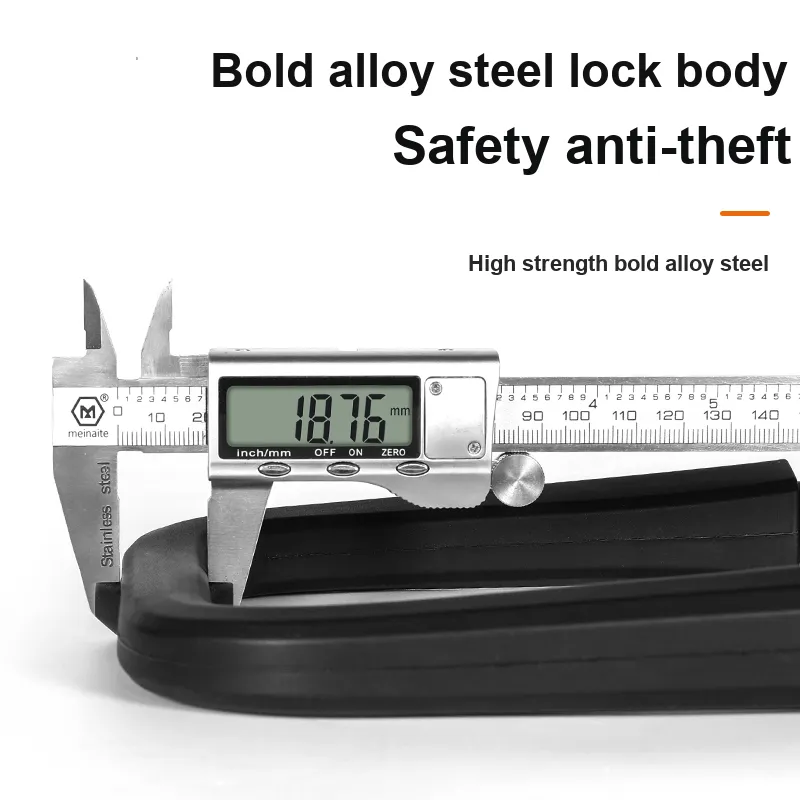 WEST BIKING Bicycle Locks Anti Squeeze And Anti Rust Protective U Lock-3